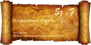 Szappanos Fanni névjegykártya